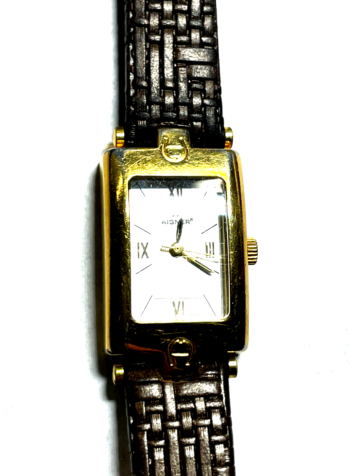 Original gebrauchte + gepflegte Etienne Aigner Damen Uhr läuft einwandfrei1