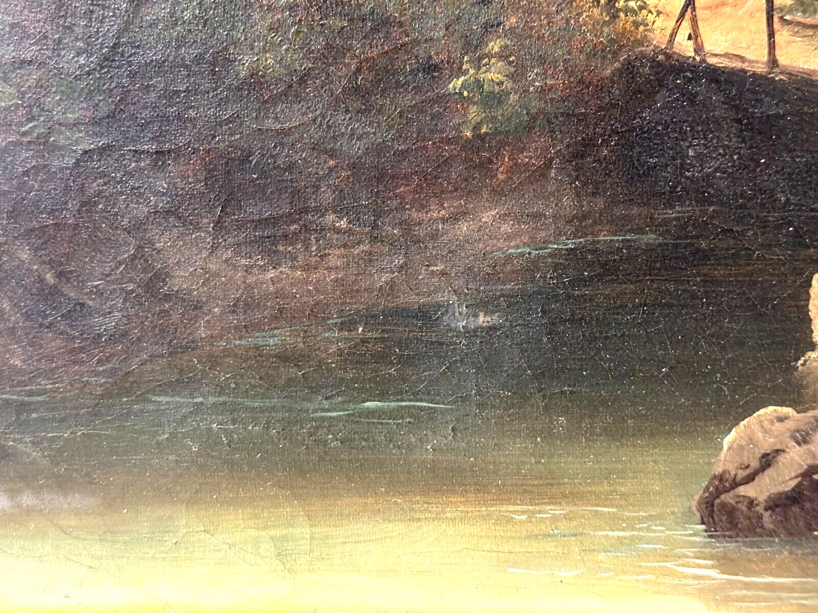 Öl auf Leinwand - Eduard Böhm 1830-1890 Österreich - Landschaftsgemälde um 18603