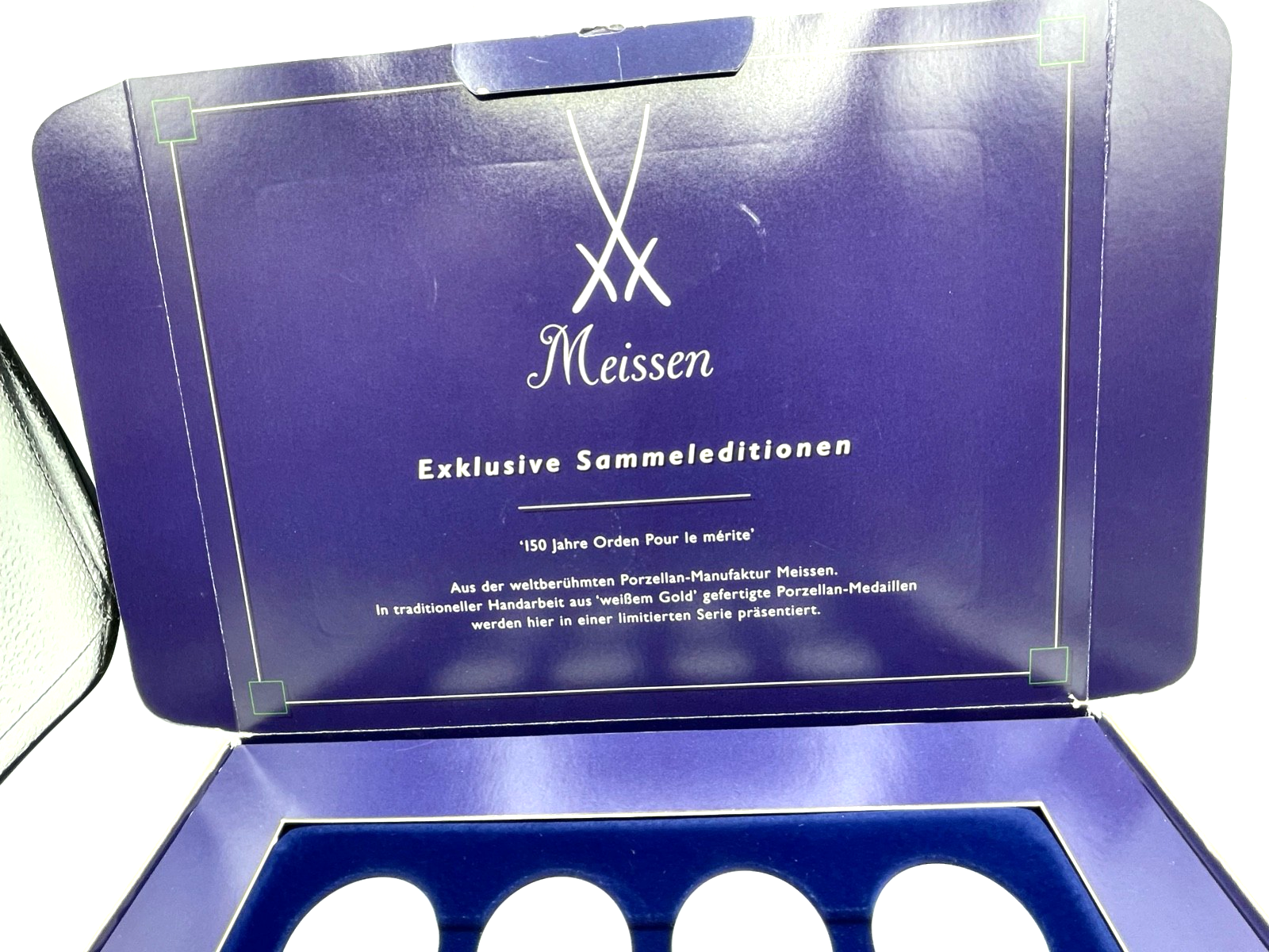 Meissen Porzellan Sammeledition 8 Medaillen 150 J Orden pour le mérité Ø 38 mm3