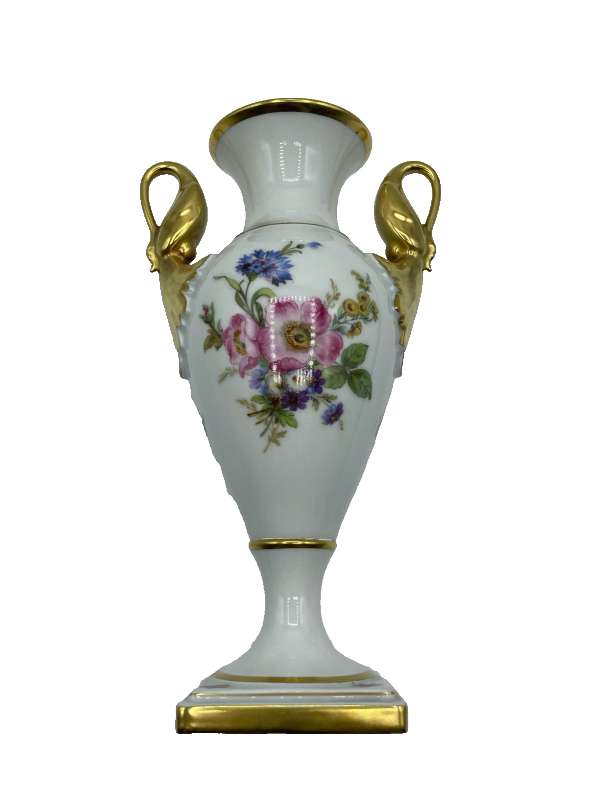 Alte Serie Amphoren Vase Alboth Kaiser Alka Kunst Sommerblumen H 23,5 cm gepfl.7