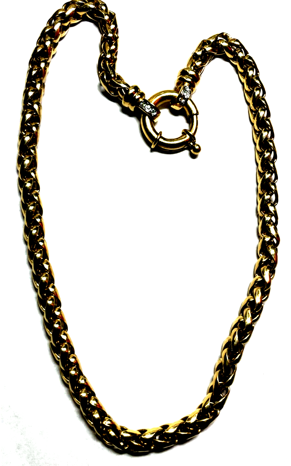 PL Pierre Lang mega Collier Statement Schlauchkette Strickmuster L 46 cm B 7 mm2