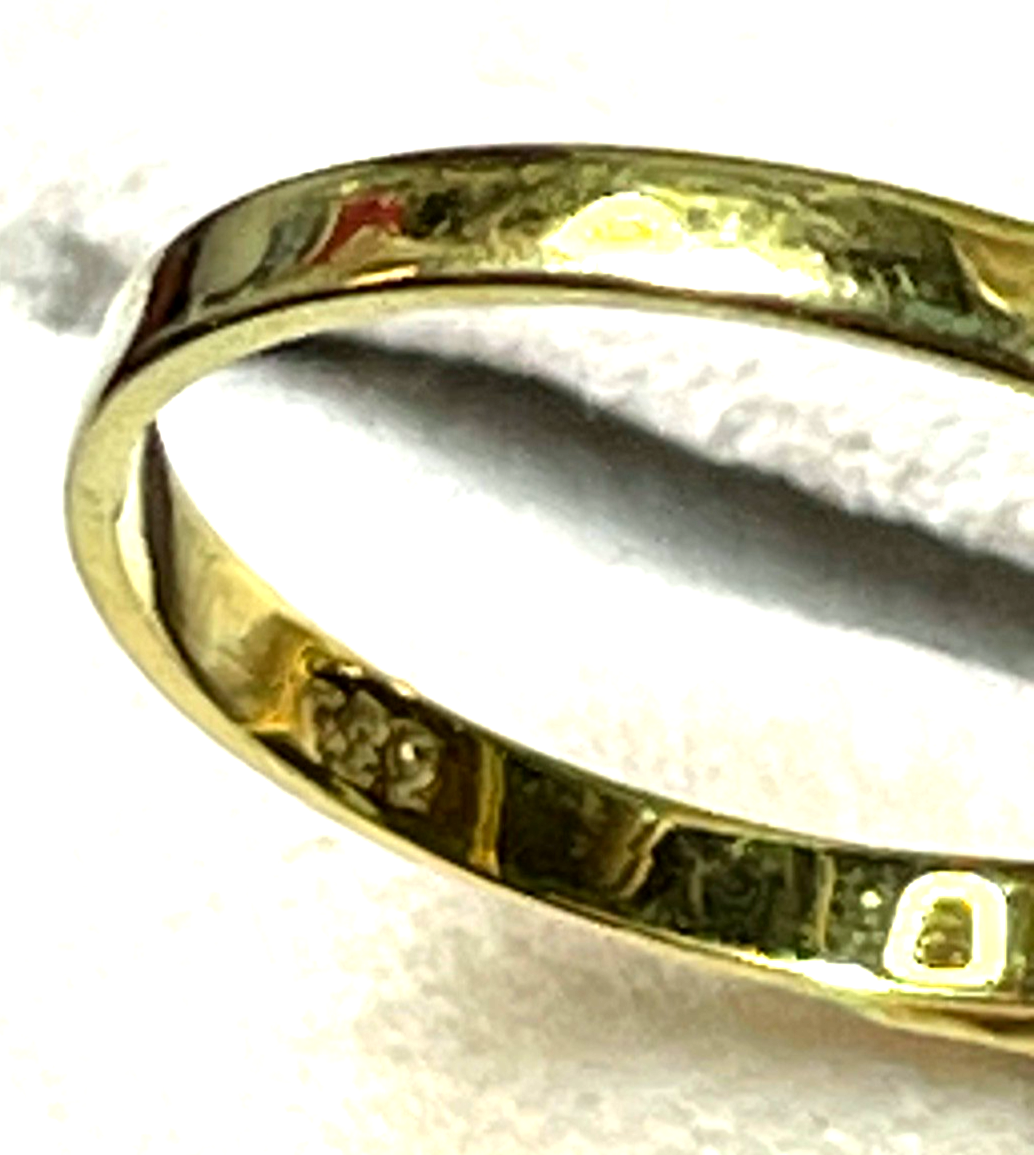 Vintage Design 333 Gold 8 K Ring Rauchquarz Ø 17,5 mm RG 55 Juwelier wunderschön12