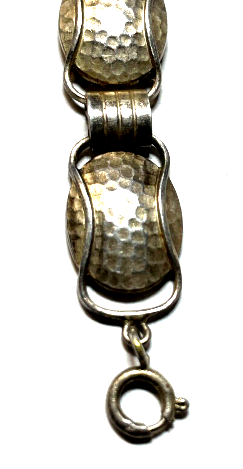 Vintage 50er J 800 Silber Hammerschlag Armband Handarbeit gehämmert midcentury5