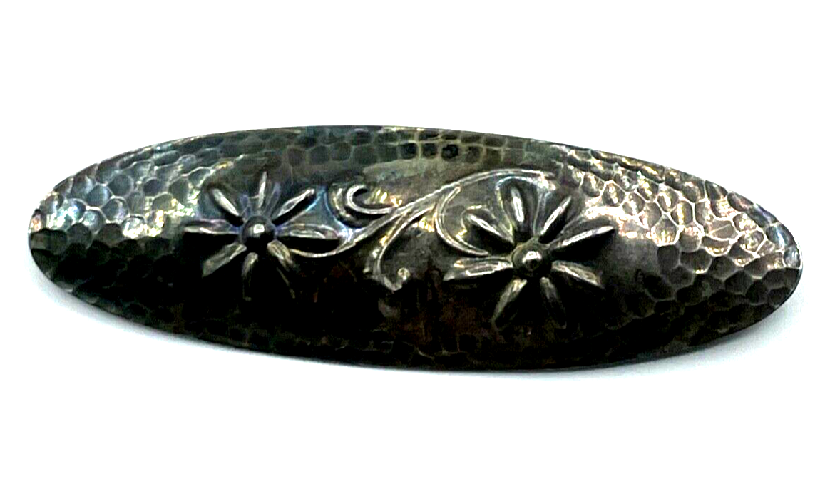 Antik 800 Silber Brosche Anstecknadel Carl Dillenius Handarbeit sign.1