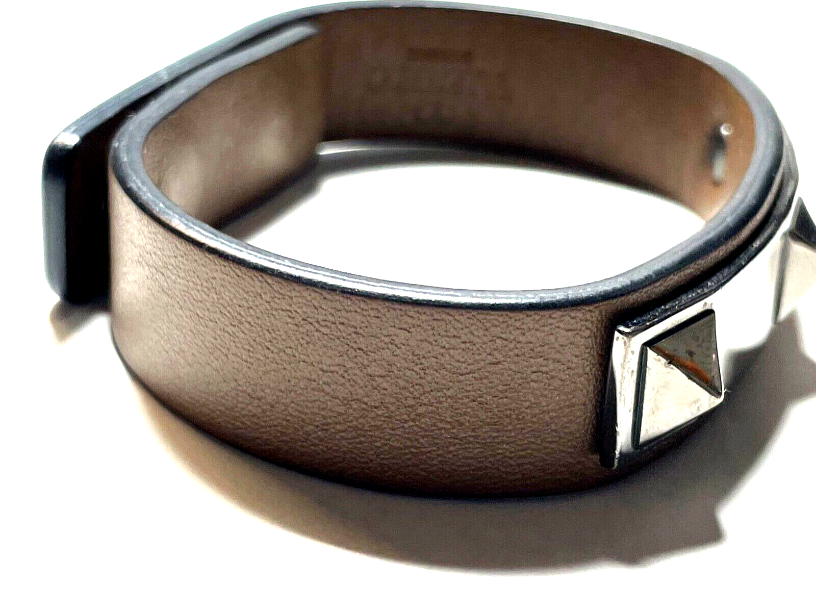 Valentino Garavani Lederarmband Ruthenium Nieten Rockstud neuw. + orig. Box10