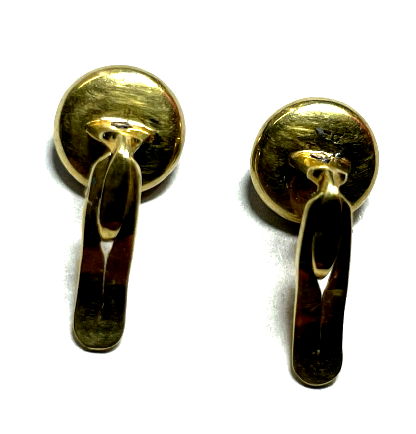 Antik 585 Gold 14K Frackknöpfe Hemdknöpfe Emaille Naturperle 1920 Juwelier gepfl4
