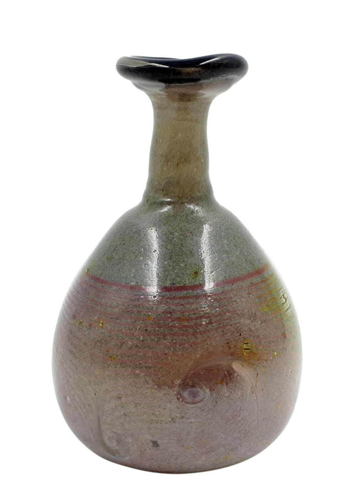 Erwin Eisch Vase - Frauenau 1981 - Künstler Glas - Abriss - signiert und datiert1
