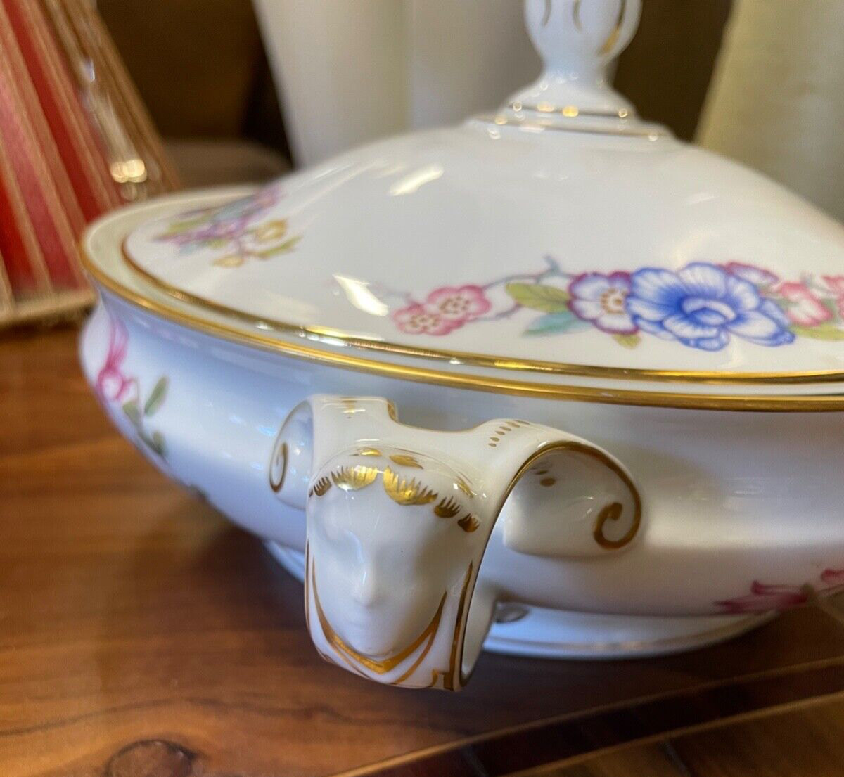 Seltene alte flache Rosenthal Porzellan Terrine um 1910 wie neu + sehr edel13