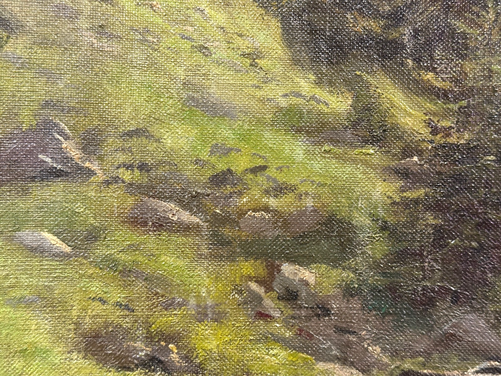 Rudolf Hölbling (1897–1990) - Alpenlandschaft - Öl auf Masonit - Barocker Rahmen6