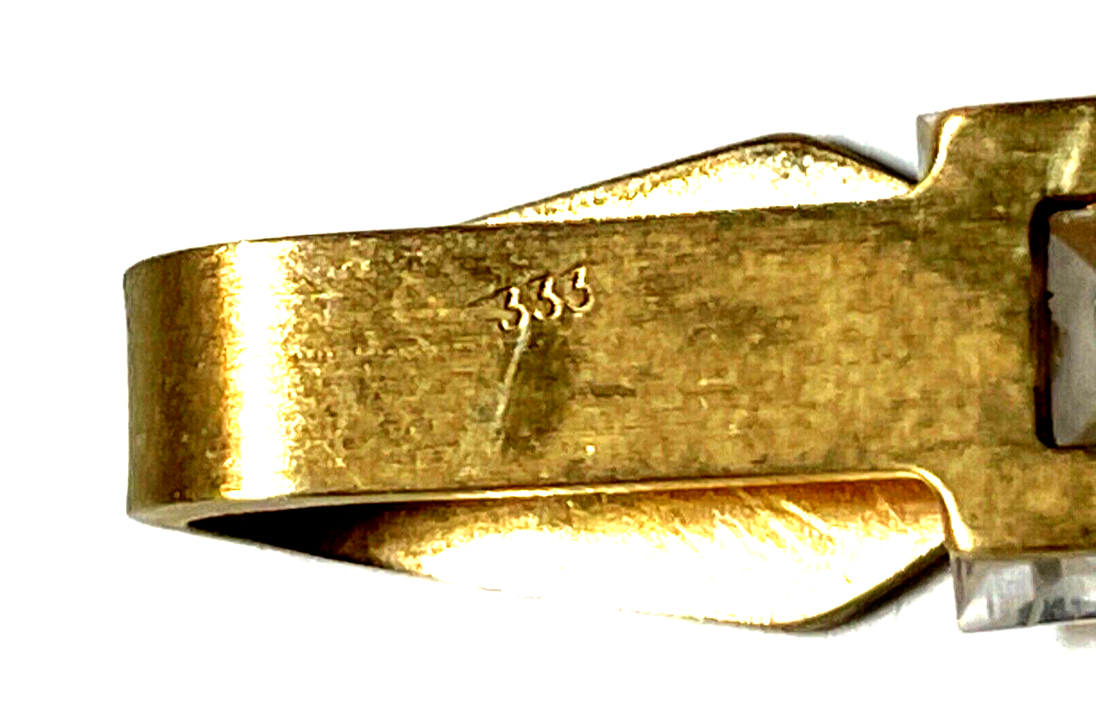 333 Gold 8 K Gelbgold Anhänger Gleiter modernes Design mattiert gebürstet gepfl.4