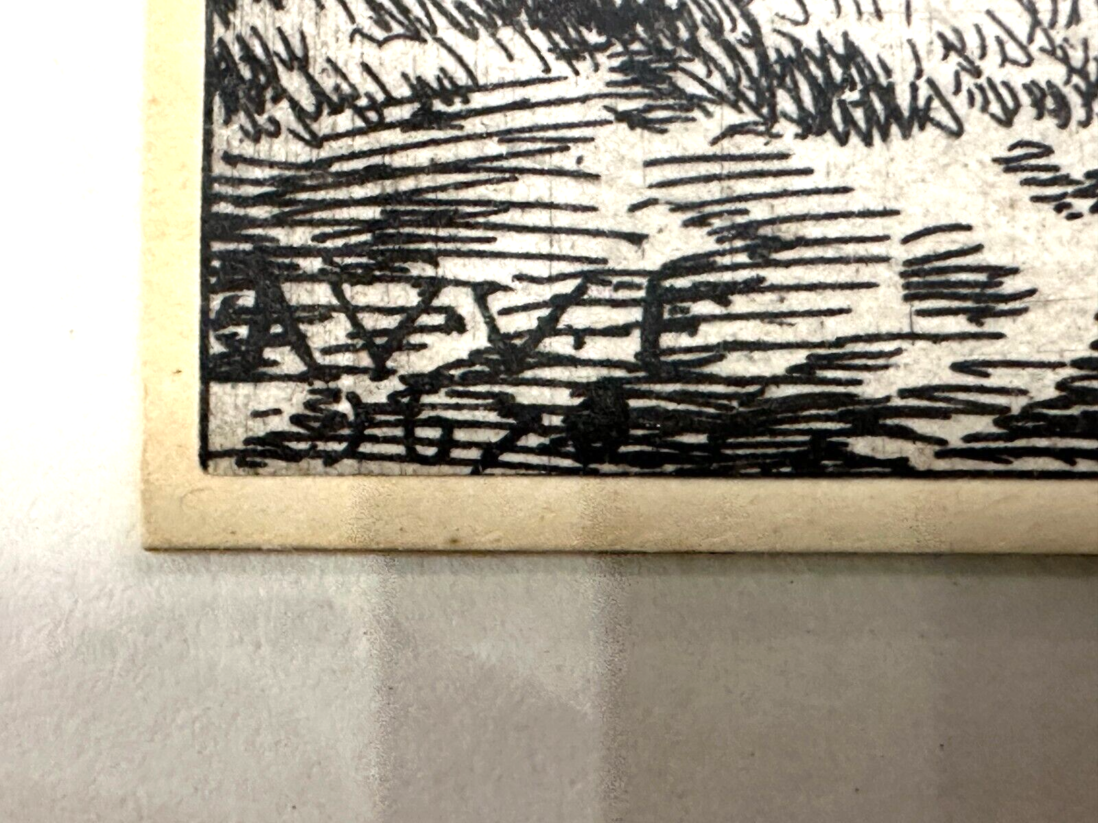 Adriaen van de Velden - Radierung - Gescheckter Bulle mit Schafen 1670 - gerahmt6