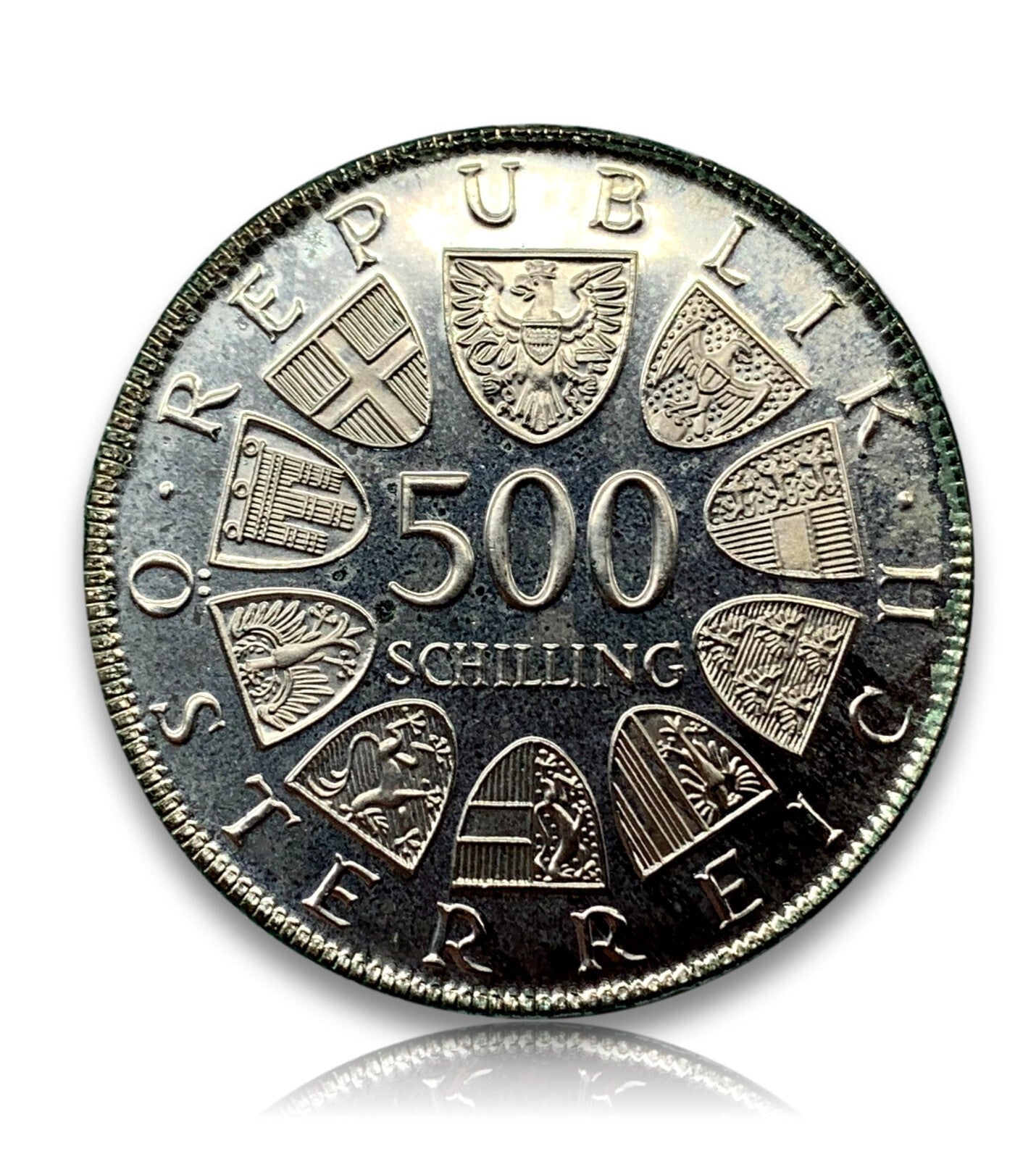 500 Schilling Österreich - Silber Münze - 800 Jahre Verduner Altar- PP1