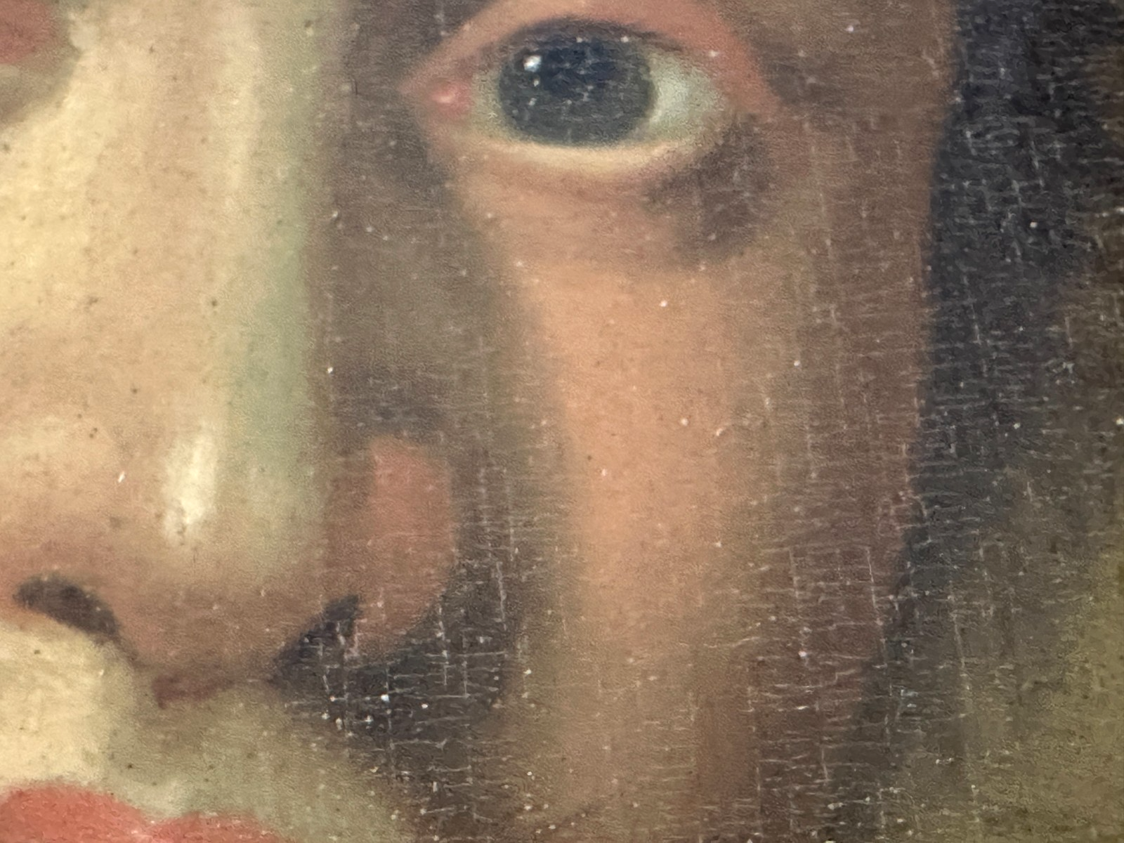 Barockes Adelsbildnis um 1730 – Öl auf Holz – feine Malerei – Hofmalerqualität11