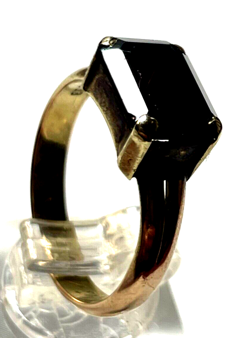 Antik 333 Gold 8 K Ring dunkel roter Granat Ø 20 mm RG 63 solide Qualität6