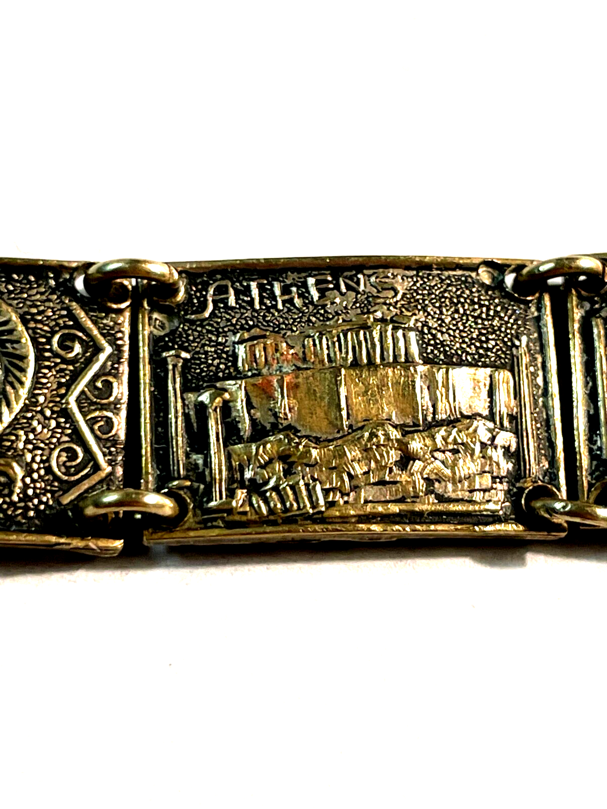 Antik Armband Reise Souvenir Andenken Griechenland Tempel Götter etc. L 19 cm11