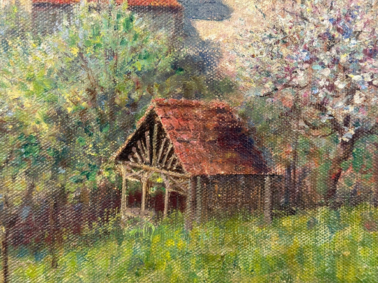 Emil Uhl (1864–1945) – Ansicht von Langenburg (Hohenlohe) um 1924, Öl auf LW10