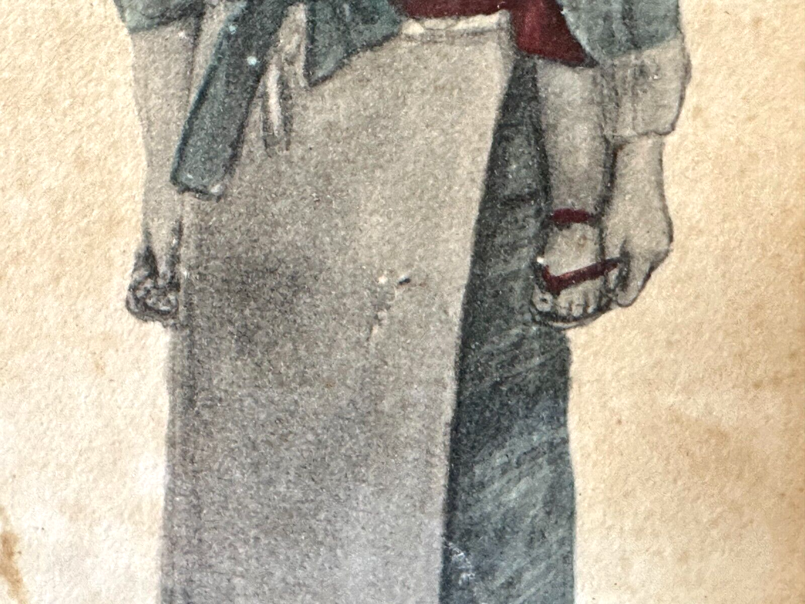 George Chinnery  1774 - 1852 - Chinesische Mutter mit Kind - Wasserfarben - RAR4