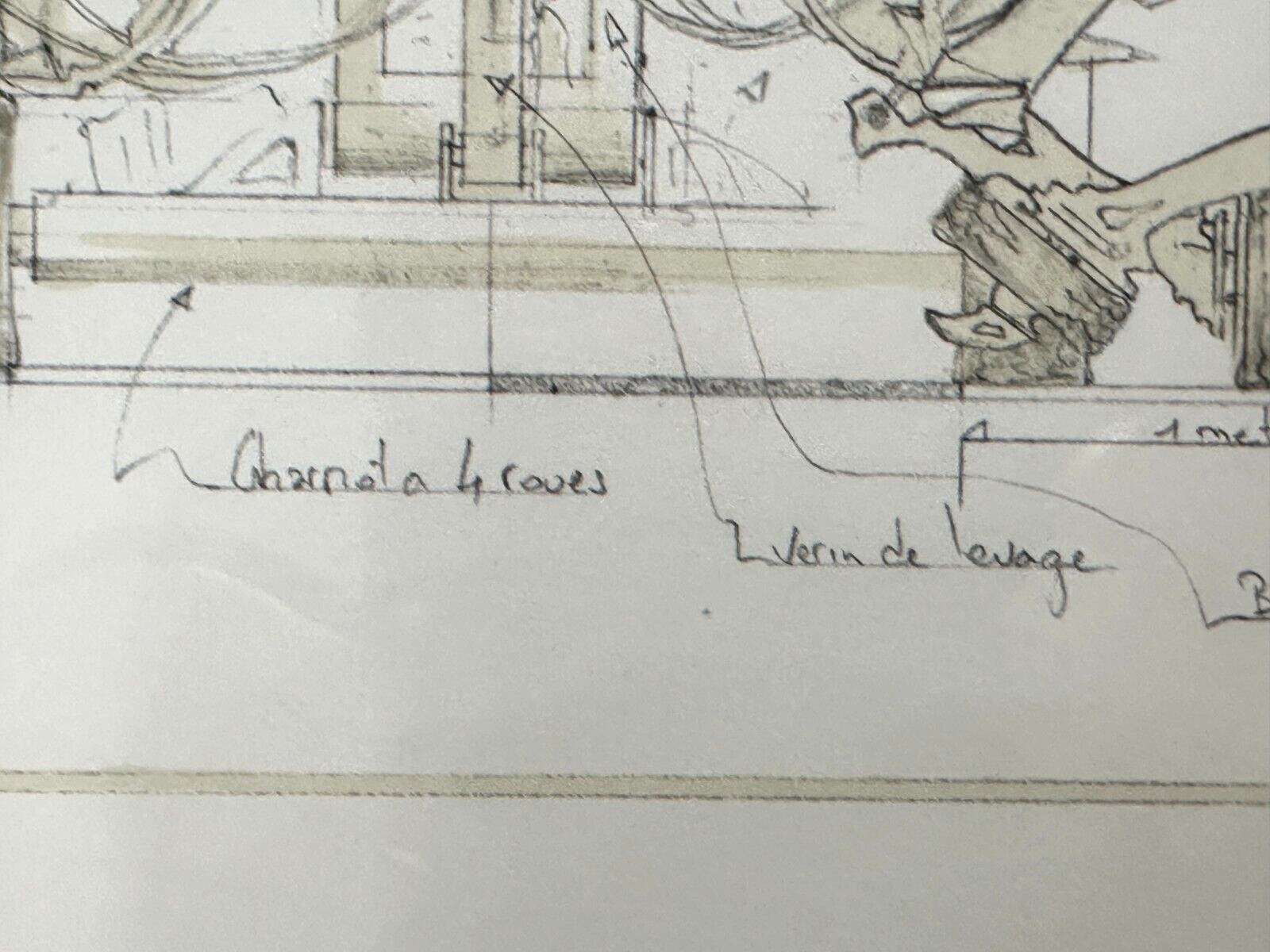François Delarozière - Lithographie - 'L'araignée géante' - Steampunk - sign.13