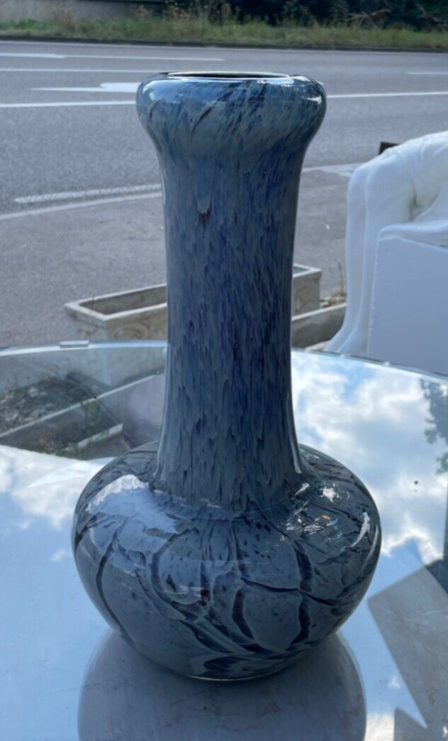 MEGA Glas WMF hohe schwere Vase H 39 cm 1A Zustand absolut rar Prototyp 70erJ12