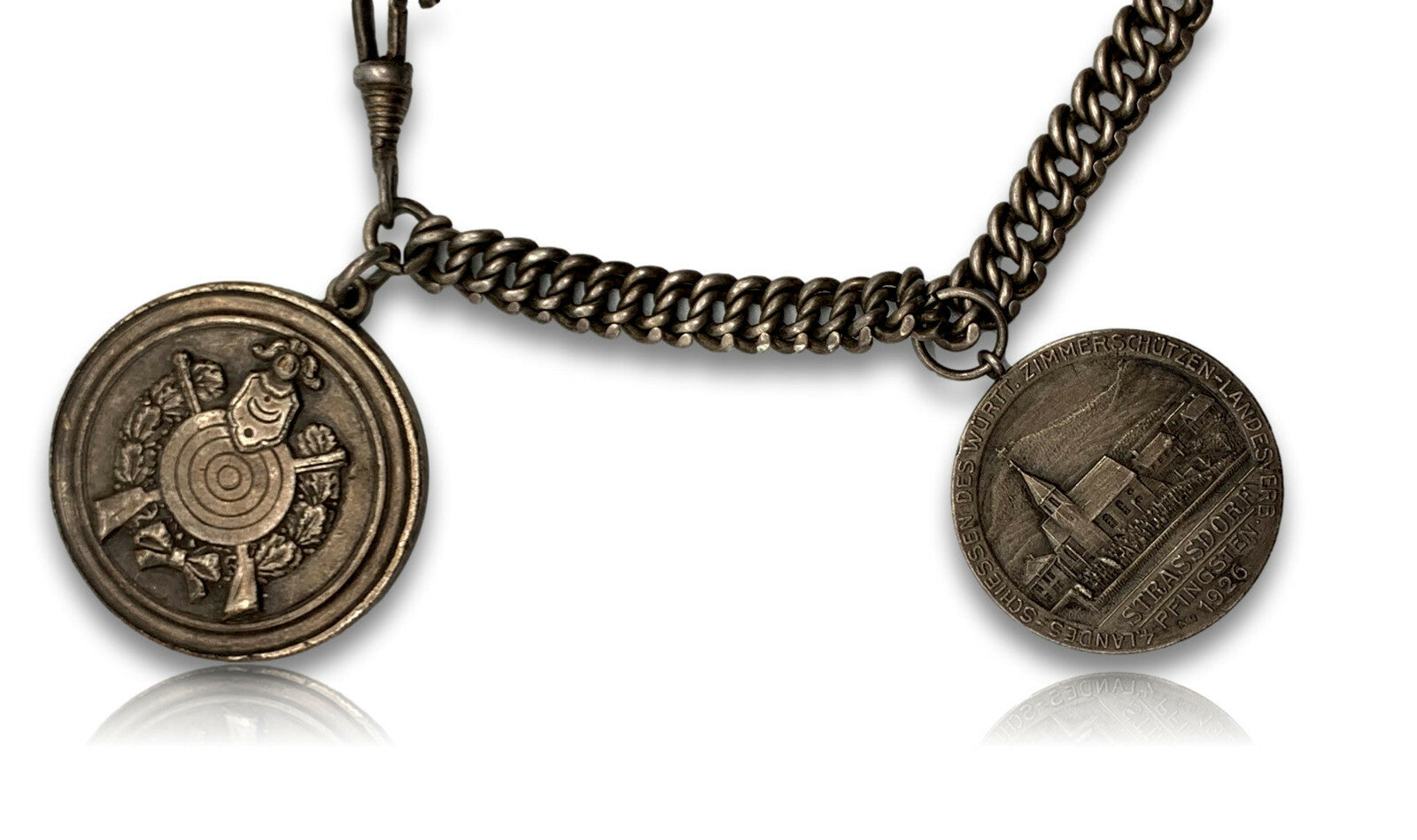 Schützenkette - Silber - 20/30er Jahre - Landesverband Württemb. - Zimmerschütze2
