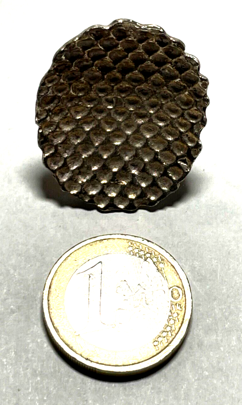 Solider stattlicher 925 Silber Ring Designer Schmuck Waffeloptik gebürstet RG 547