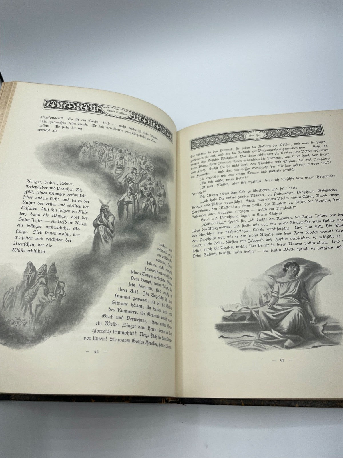 Klassiker Buch L. Wallace BEN HUR um 1900 illustriert gr. schöne saubere Ausgabe11