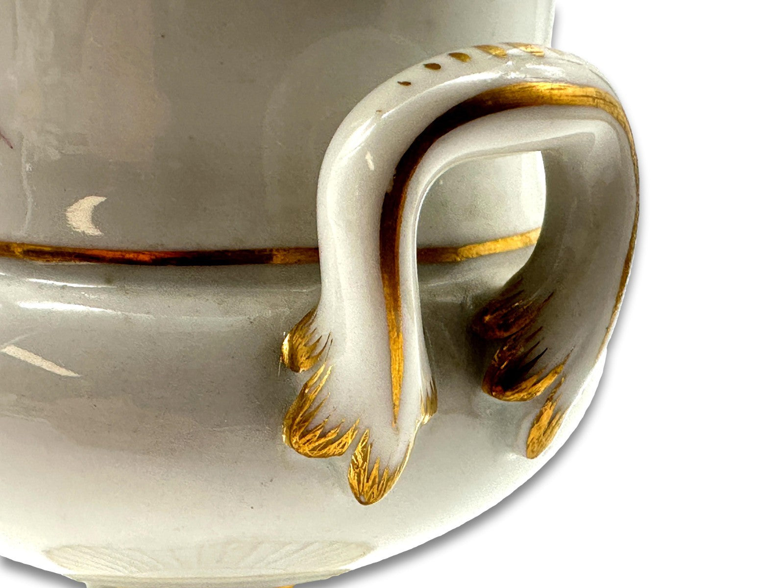Antike Meissen Amphorenvase um 1900 – Handbemalt mit Rosen & Goldstaffage6
