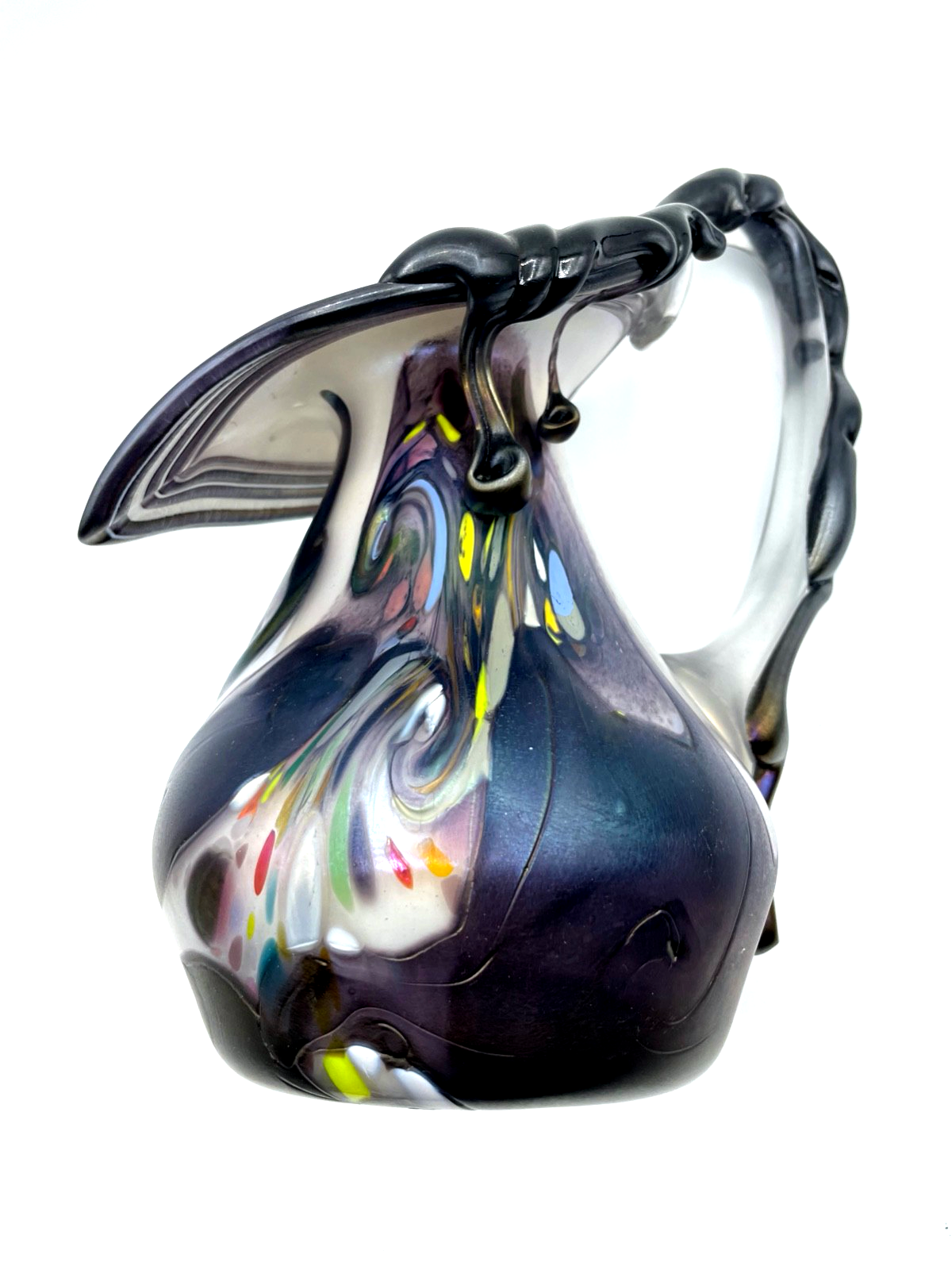 Attraktive Glaskunst Vase Designer Krug Anton Marek Grenzglashütte 1990-19990