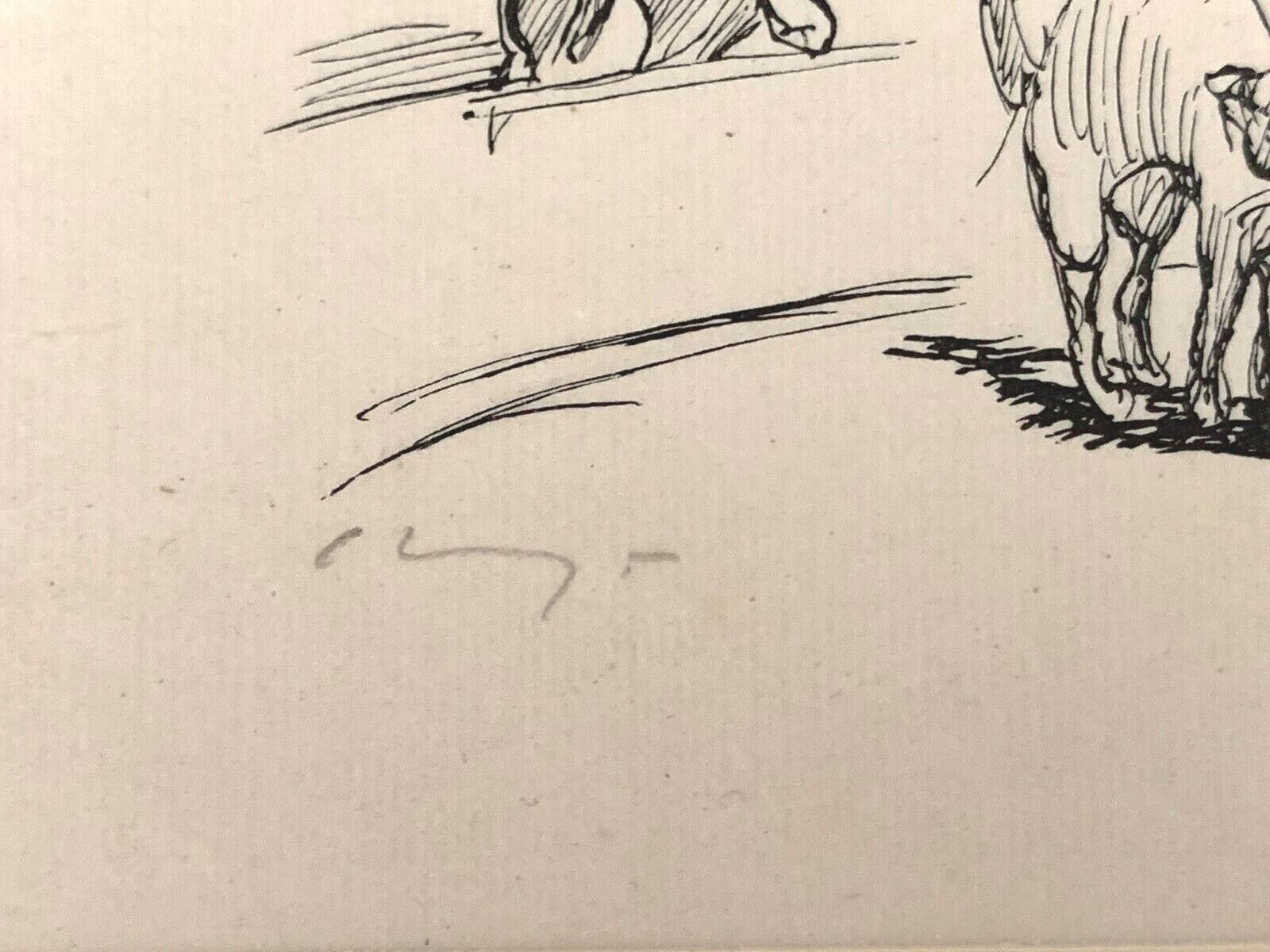 Max Slevogt 1868-1932 - Lithographie - Szenische Illustration - signiert 2