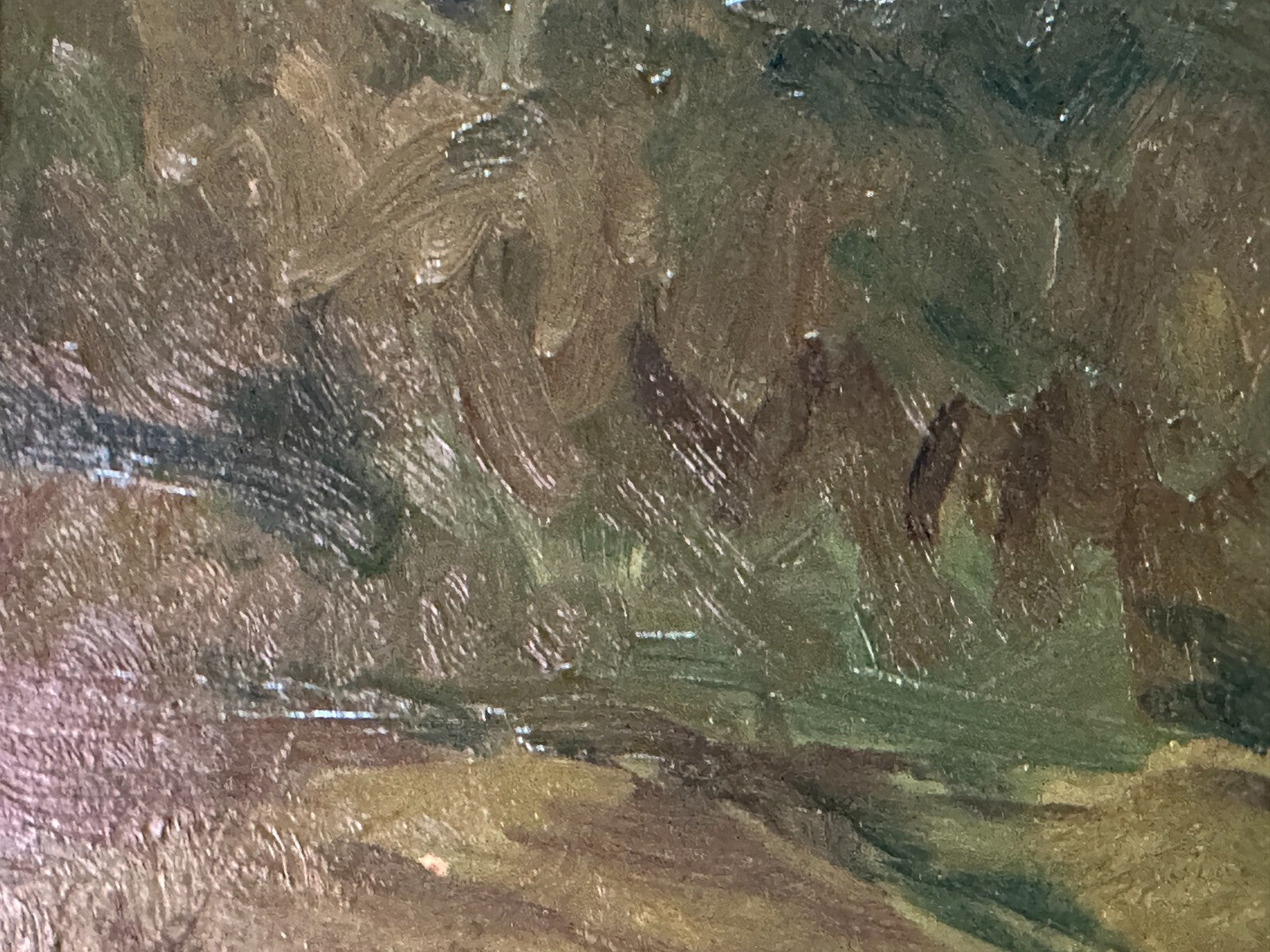 Öl auf Karton - Impressionismus - Landschaftsgemälde - gerahmt - unsigniert8