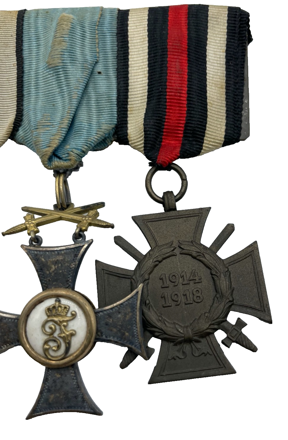 WK I Ordensspange 3 Auszeichnungen Friedrichs-Orden Ritterkreuz 2. Klasse etc.3