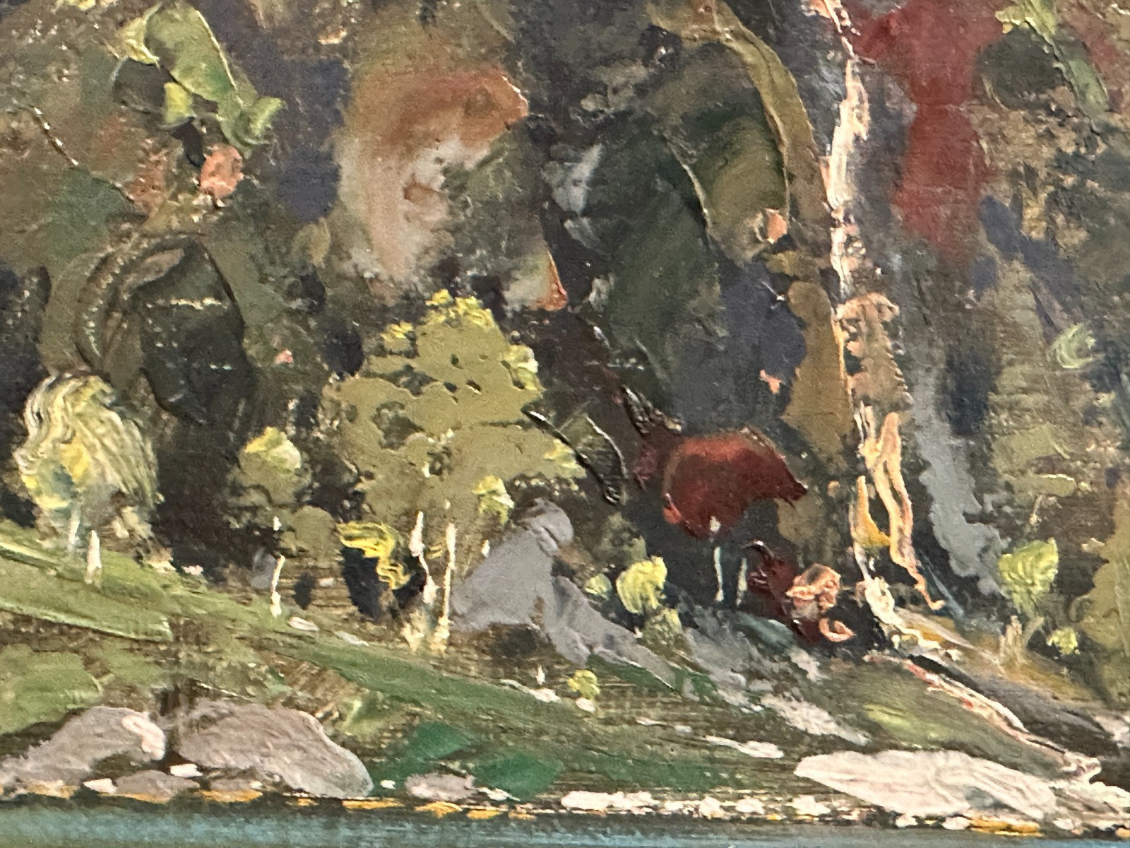 Carl Berthold  geb. 1870 - Fjord mit Dampfschiff - Öl auf Leinwand - signiert7