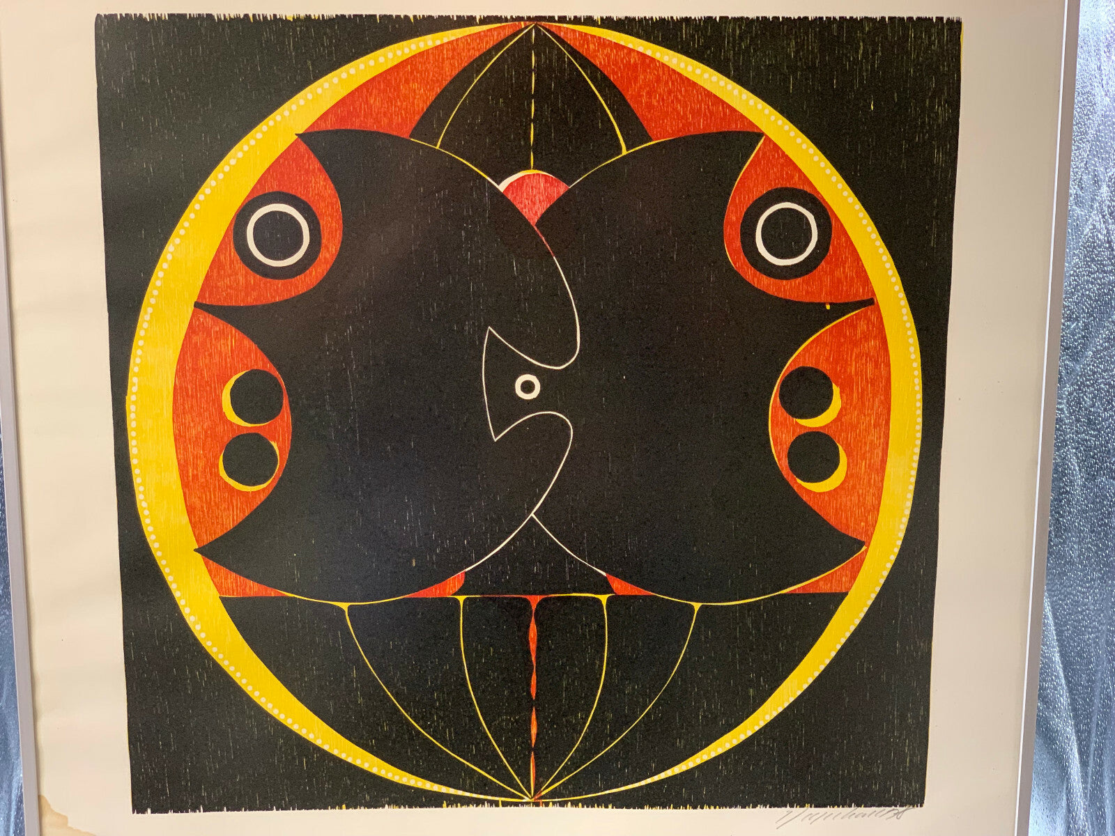 Manfred Degenhardt - Farbholzschnitt Papier - Handsigniert - gerahmt Acrylglas1