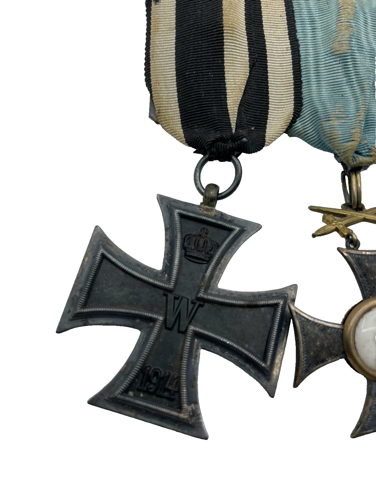 WK I Ordensspange 3 Auszeichnungen Friedrichs-Orden Ritterkreuz 2. Klasse etc.1