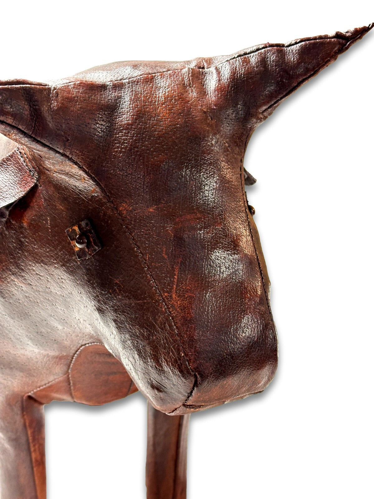 Dimitri Omersa - Fußbank Fußhocker - Stier - Leder - Design Möbel - Restauriert8
