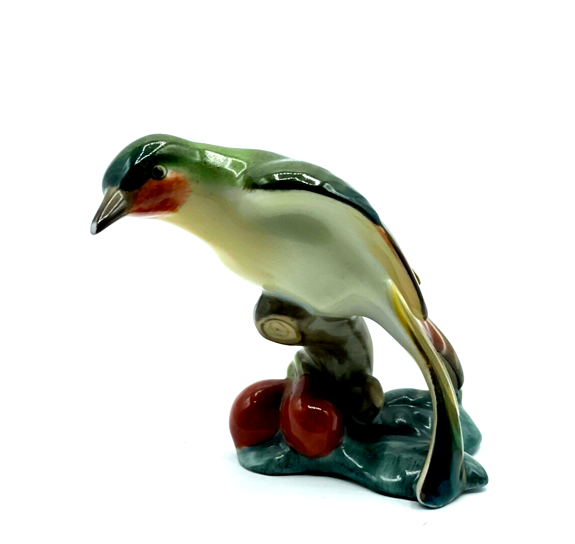 Vintage Herend Porzellan Figur Vogel handbemalt kleine Macke Schnabel s. Bilder7