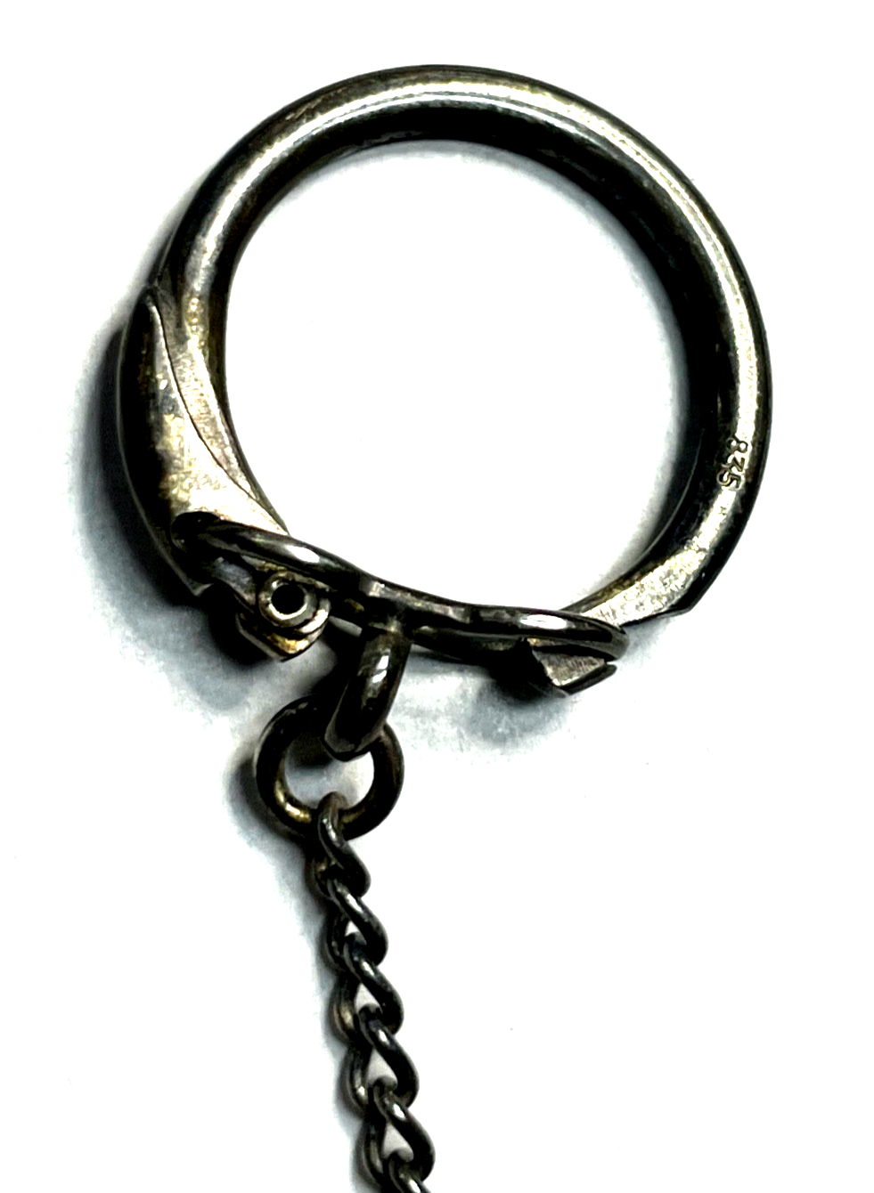 Vintage 835 Silber Schlüsselanhänger Keyholder vollplastischer Berliner Bär2
