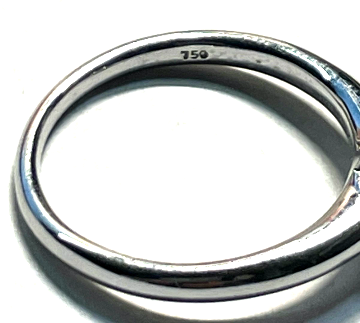 Solider massiver 750 Weißgold Ring Tansanit + Brillanten Ø 18 mm RG 57 Juwelier5