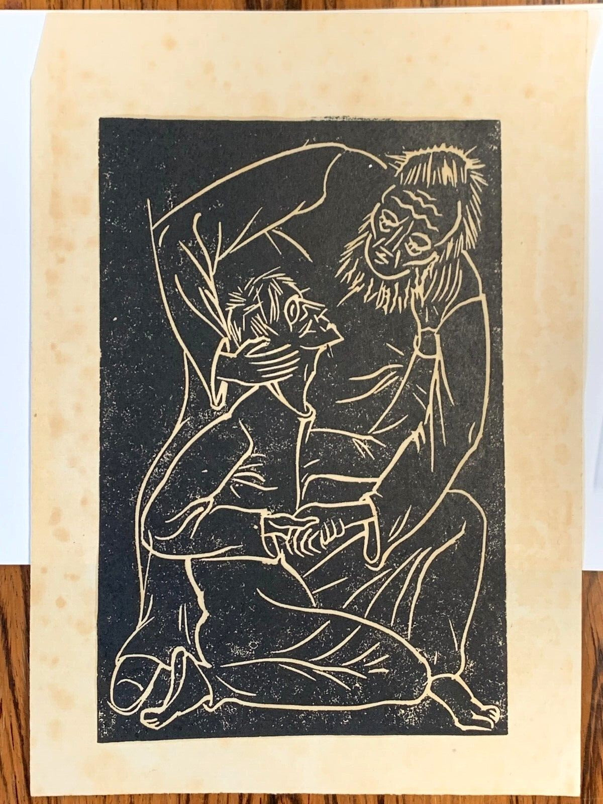Lisa Hartlieb Rilke 1887-1951 - Expressionismus 1920 - Holzschnitt1