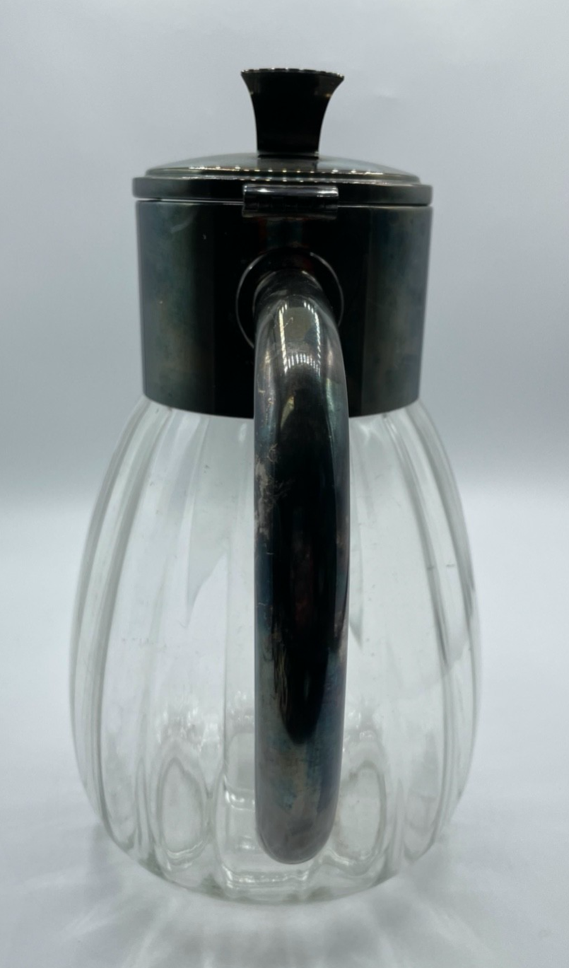 Vintage WMF Kalte Ente Kristallglas Krug versilberte Montur 2 Ltr  Top Gepflegt11