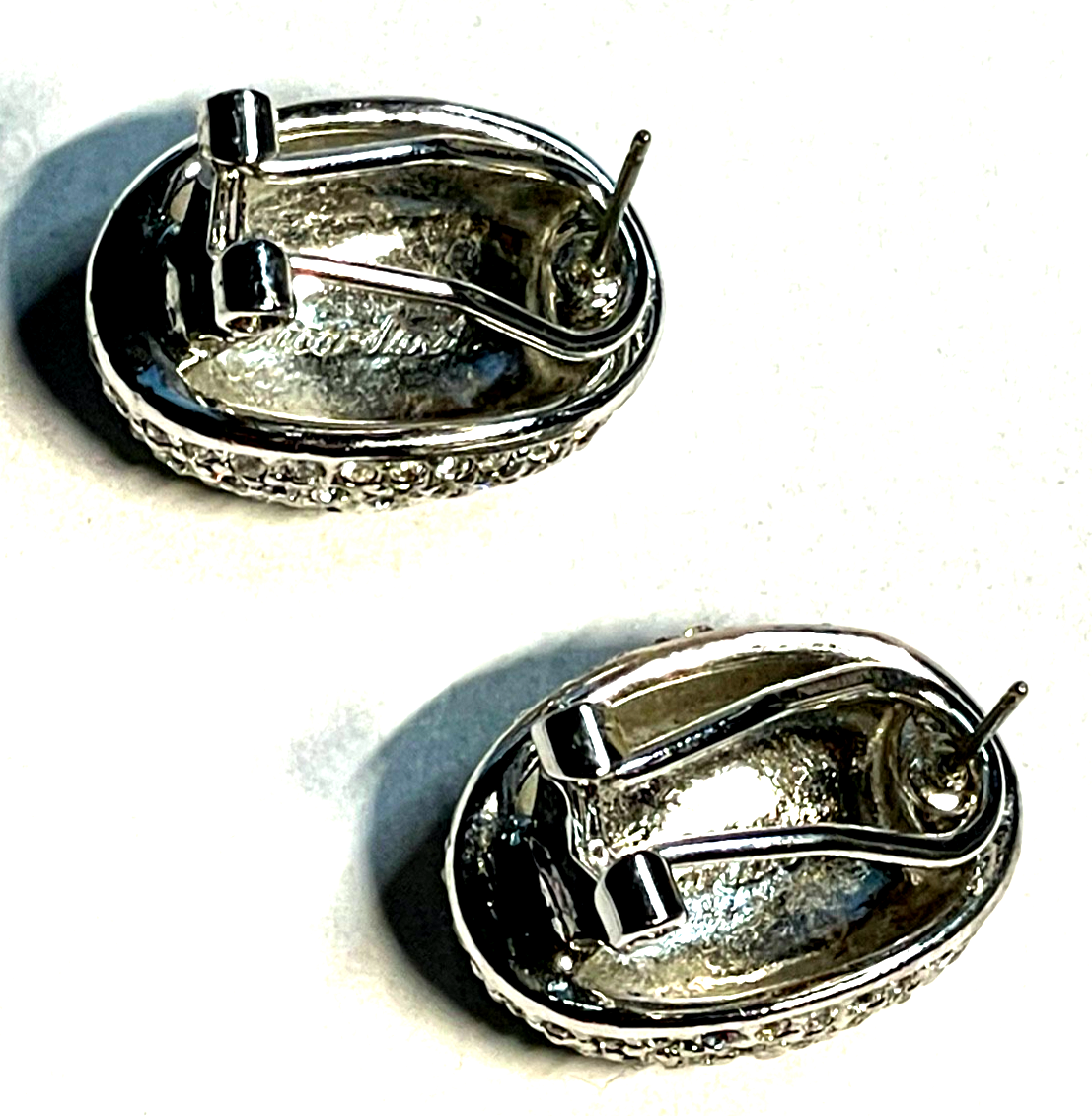 Ricarda M. Statement Ohrringe stattlich hochwertig Modeschmuck Strass neuwertig3