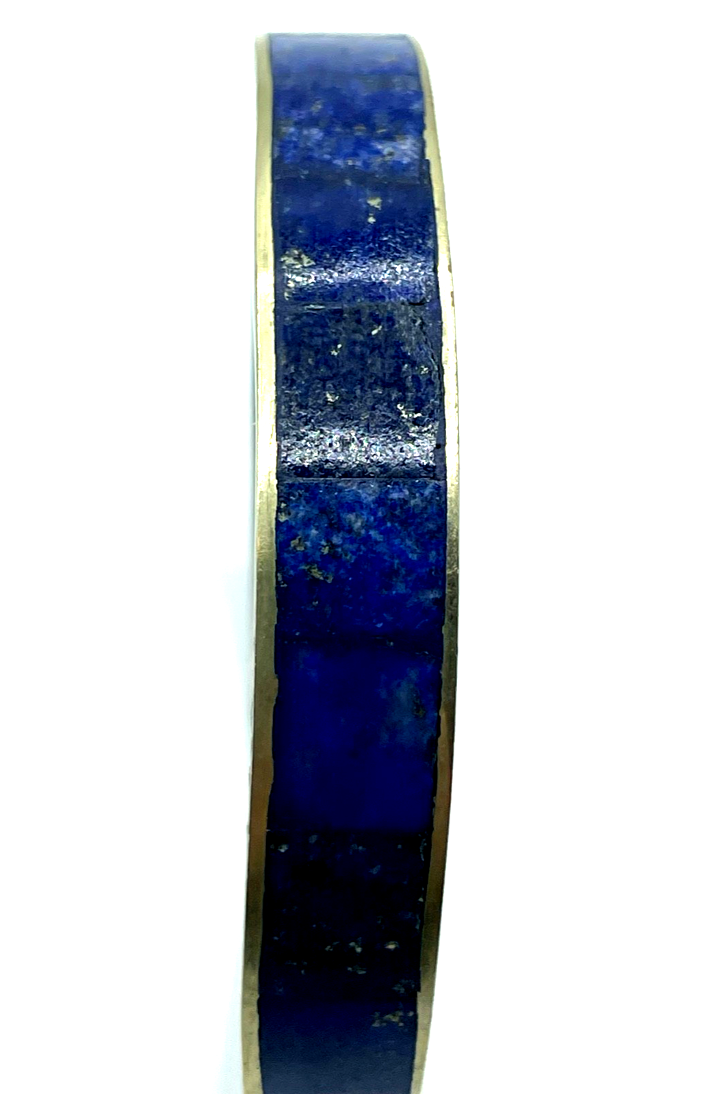 Vintage Tibet Silber Armreif  Lapislazuli Inlay Einlage Handarbeit Ø 6,8cm B 1cm2