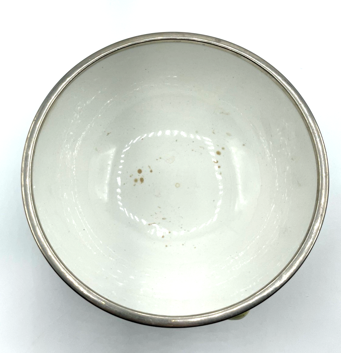 Jugendstil WMF dekorative Anbietschale Salatschüssel Gurken Dekor Straussenmarke10
