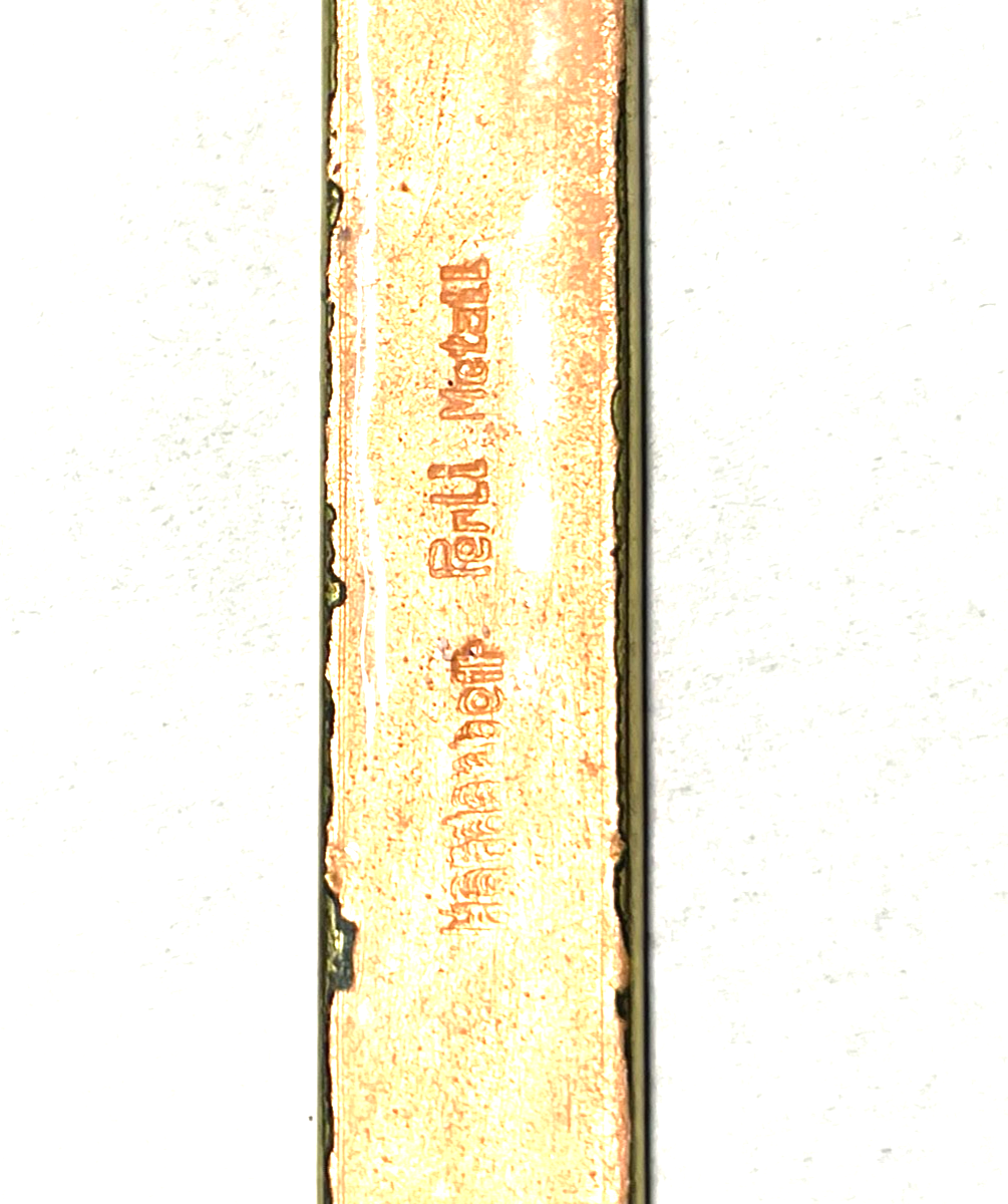 Vintage Perli Handarbeit Emaille Metall Brosche Anstecknadel sehr gepflegt3