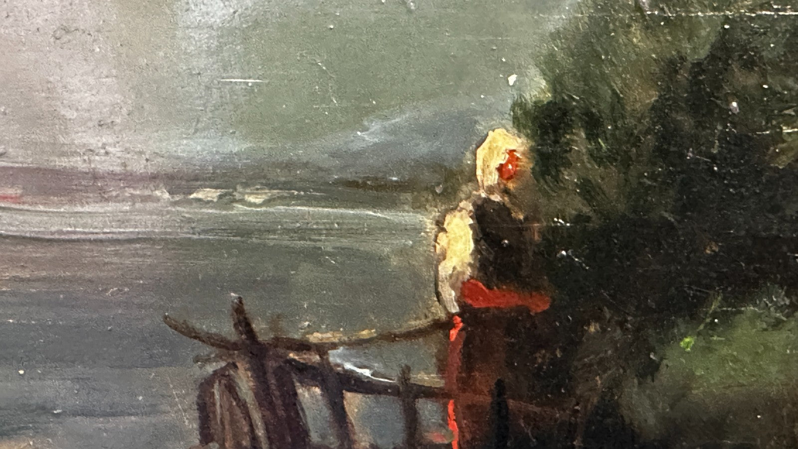 Hartmut Keyser (geb. 1948) – Öl Holz - Schilfernte am See - signiert - gerahmt9