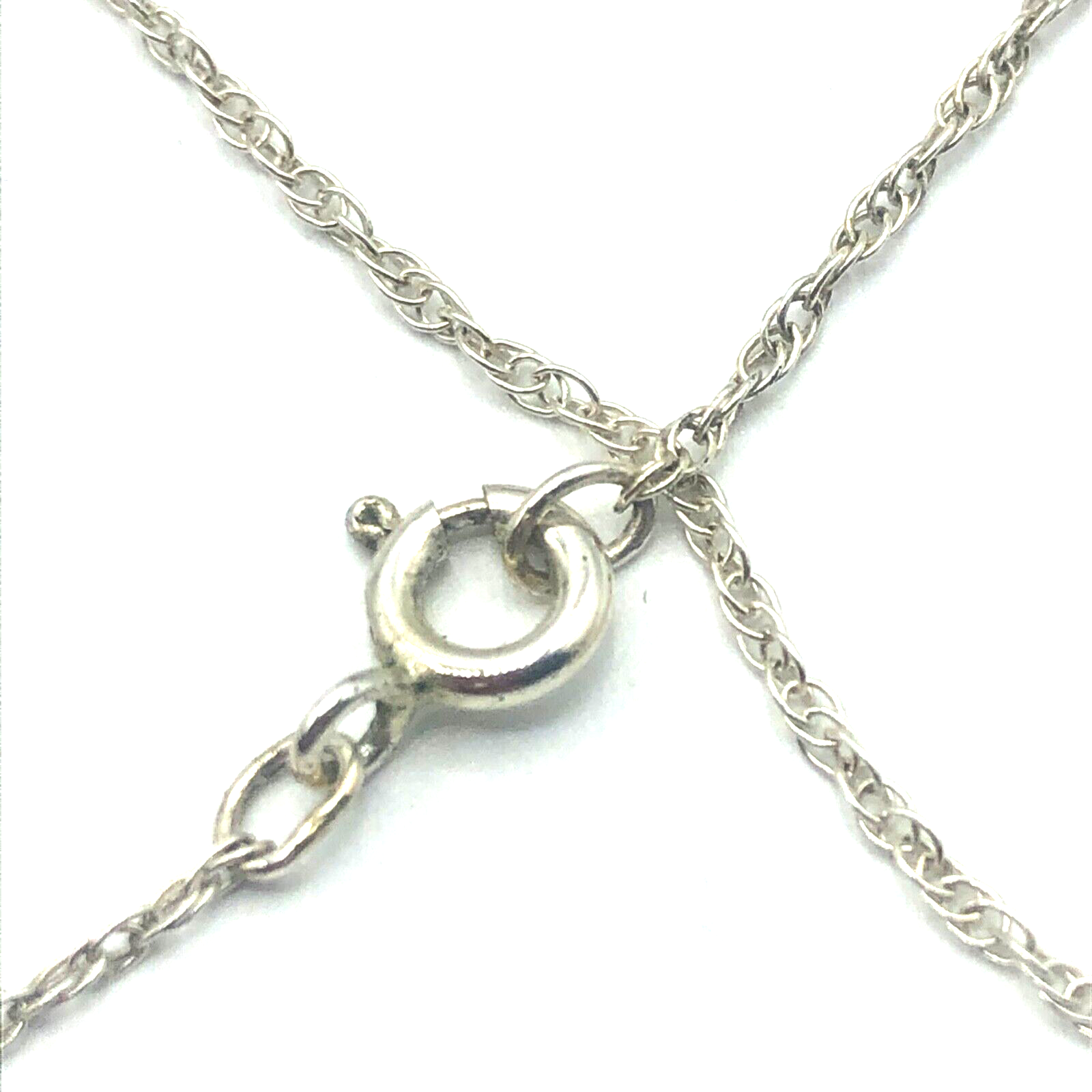 Gr. moderner 925 Silber Clip Anhänger bunter Jaspis an feiner Silber Kordelkette6