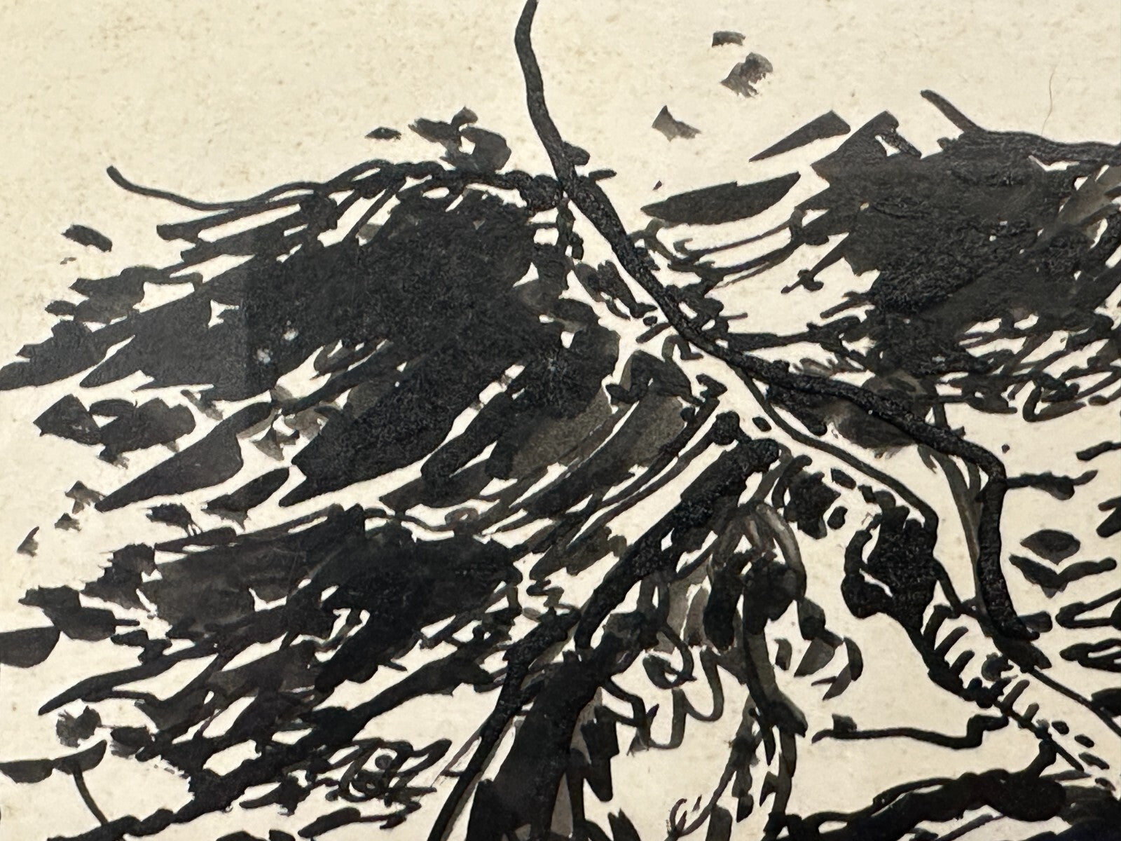 Paul Groß 1873-1942 - Indian ink. Tinte auf Papier - Saaletal 1930 - gerahmt sig8