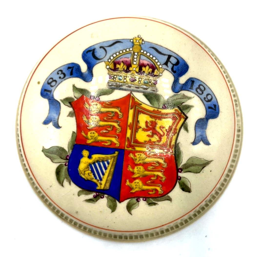 Antik Rarität Queen Victoria 1897 Burslem Macintyre Match Striker or Paperweight2