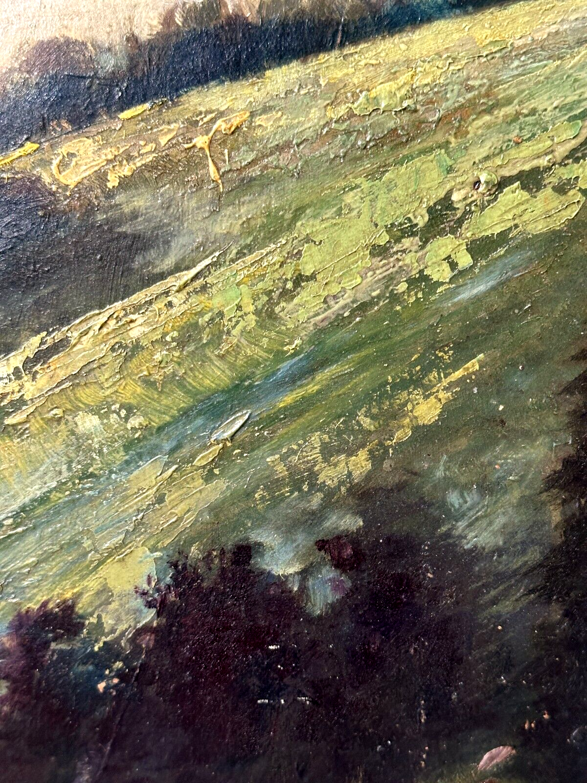 Wilhelm Mergenthaler 1878-? - Öl auf Karton - Berglandschaft - gerahmt signiert2
