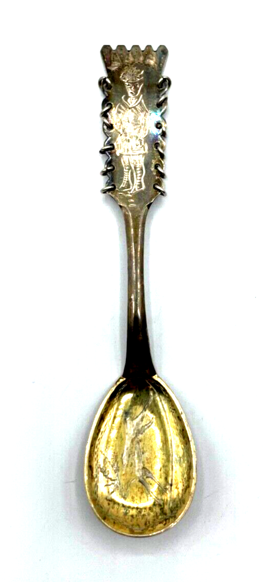 Vintage Copenhagen Löffel Silber Bolidensilver Samen Motiv Silver Spoon Sweden 30